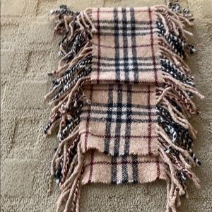 Burberry fringe scarf
